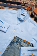 Camisa Básica Azul Cielo PB