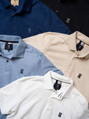 Tipo Polo Blanca Textura VRSI