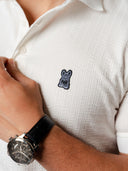 Tipo Polo Blanca Textura VRSI