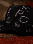 New Era All Team Negra / Gris 9Forty A-Frame