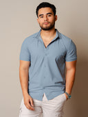 Camisa Roosevelt Celeste MC