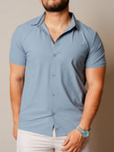 Camisa Roosevelt Celeste MC