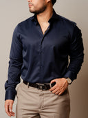 Camisa ARON IMANI Marino Premium