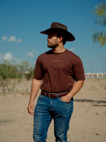  Playera Relaxed Fit Porto Blanco Café