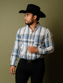  Camisa Cuadros Azul