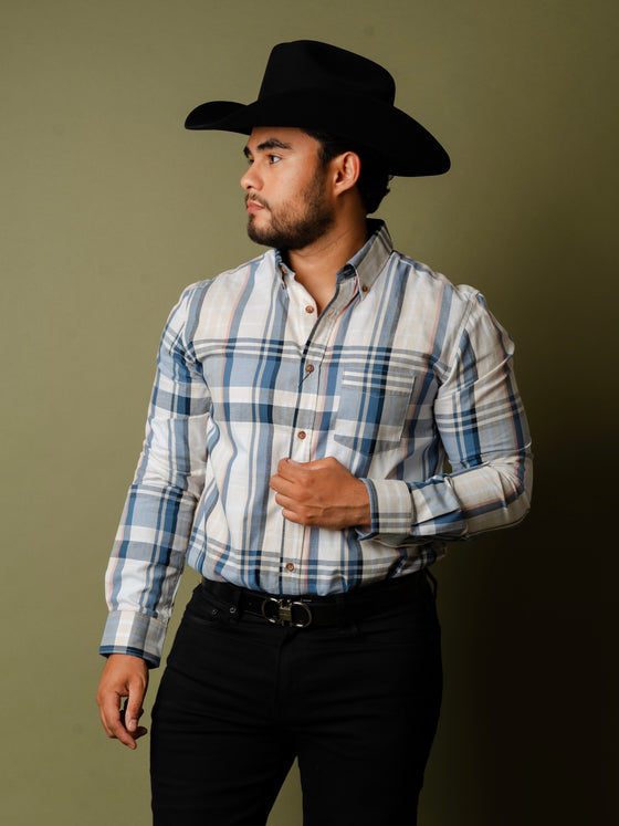 Camisa Cuadros Azul