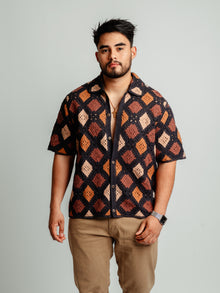  Camisa Amalfi Negra/Café