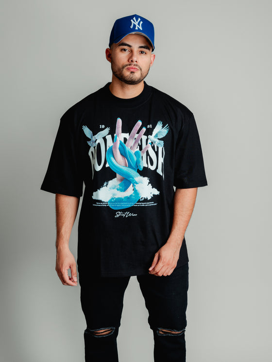 Playera Oversize Blue Snake