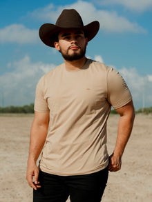  Playera Básica Porto Blanco Café