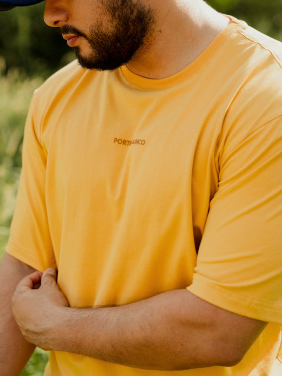 Playera Relaxed Fit Porto Blanco Mostaza