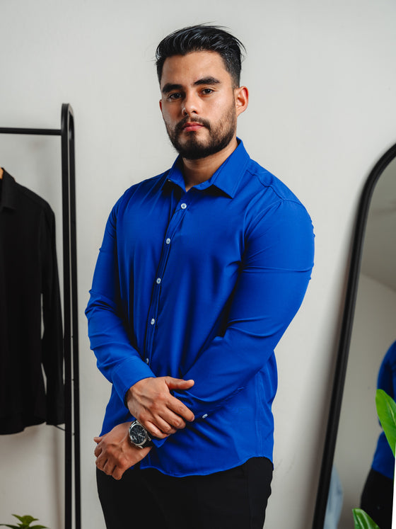 Camisa Básica Azul