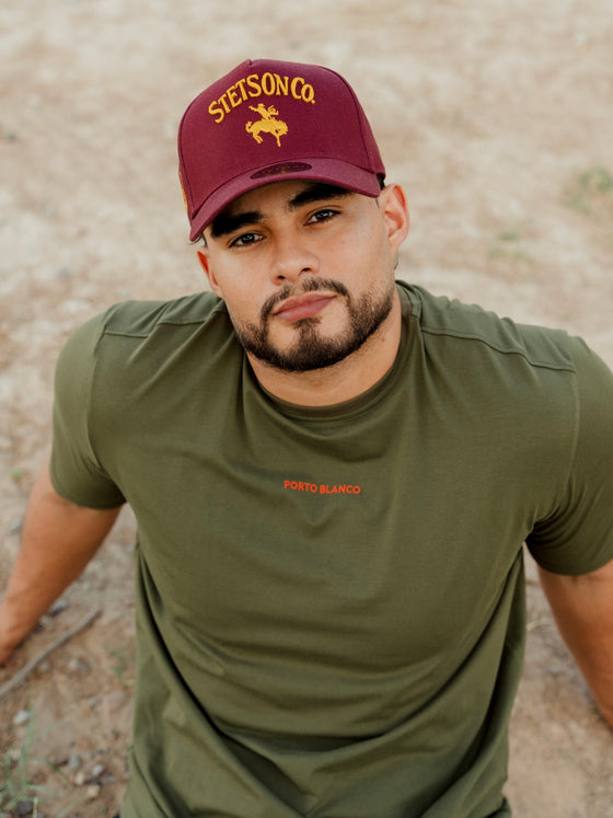 Playera Relaxed Fit Porto Blanco Verde