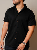 Camisa Lubeck Textura Negra MC 02