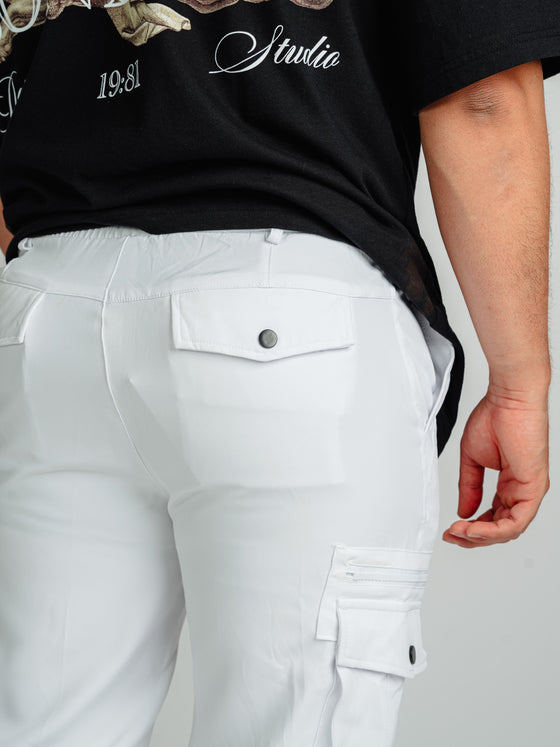 Jogger Cargo Blanco