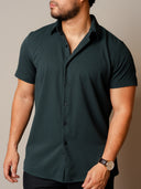 Camisa Lubeck Textura Verde MC