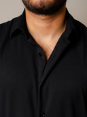 Camisa Lubeck Textura Negra MC