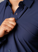 Camisa Roosevelt Azul ML