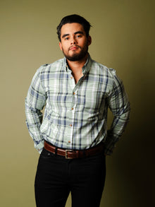  Camisa Cuadros Menta