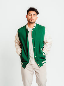  Chaqueta Varsity Verde