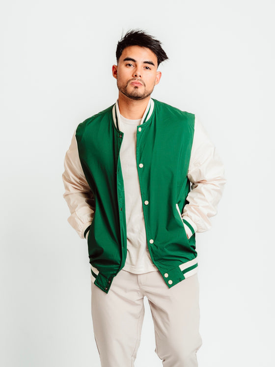 Chaqueta Varsity Verde