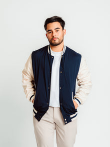  Chaqueta Varsity Marino