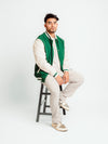 Chaqueta Varsity Verde