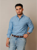 Camisa Básica Celeste