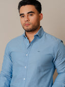 Camisa Básica Celeste