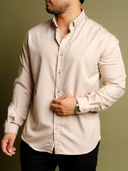 Camisa Linaje Beige
