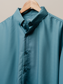 Camisa Linaje Azul Petróleo