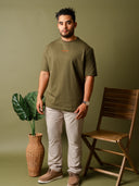 Playera Relaxed Verde Militar PB