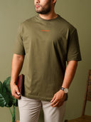 Playera Relaxed Verde Militar PB