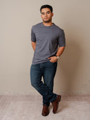 Playera Relaxed Azul PB