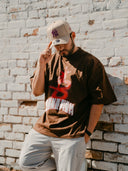 Playera Oversize Brown Star