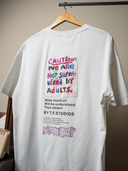 Playera Caution Blanco
